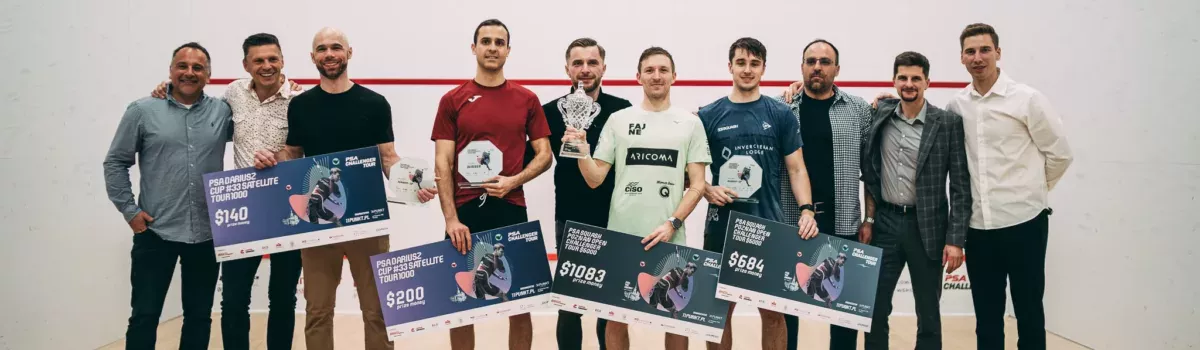 Kancelaria Głowacki i Wspólnicy była jednym ze sponsorów turnieju squasha „PSA Poznań Open Challenger Tour $6000”